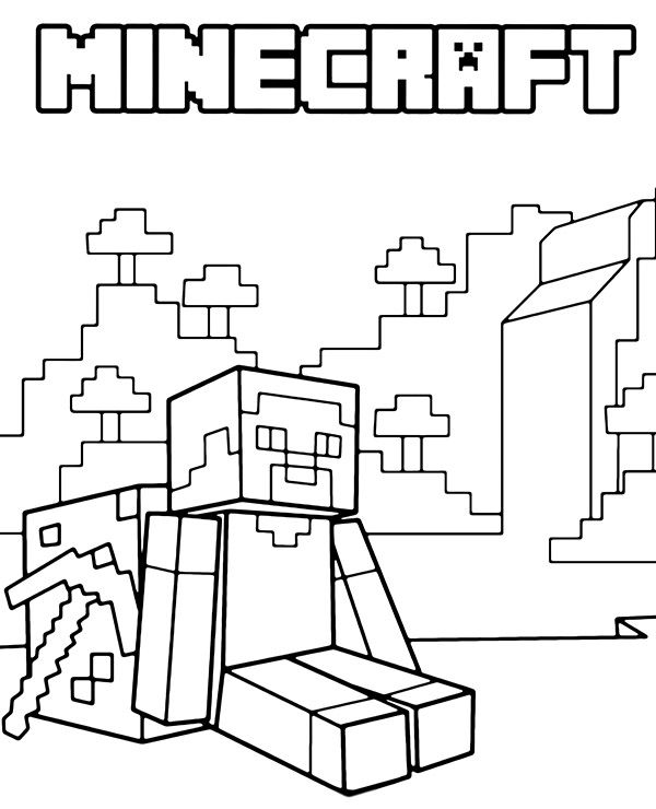 Lego Minecraft kolorowanki
